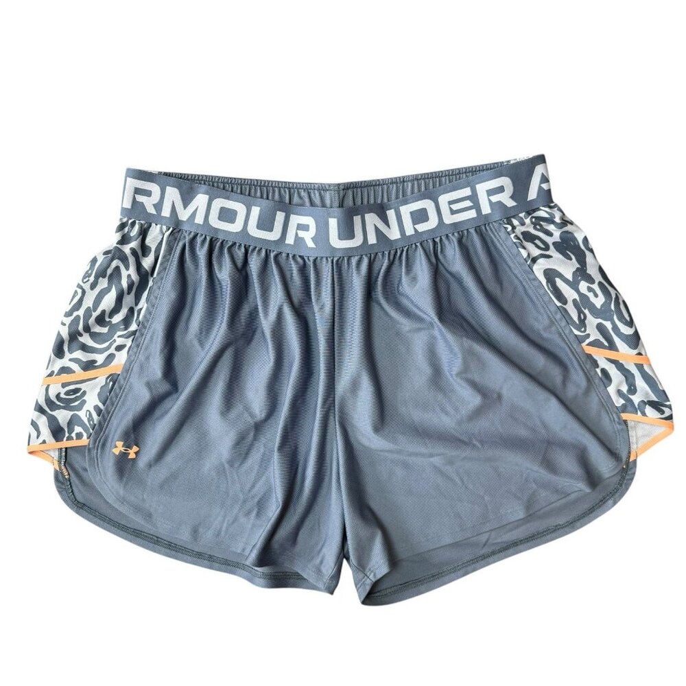 Under Armour  Play Up Shorts Womens PluS Size 1X Loose Fit Athletic Blue